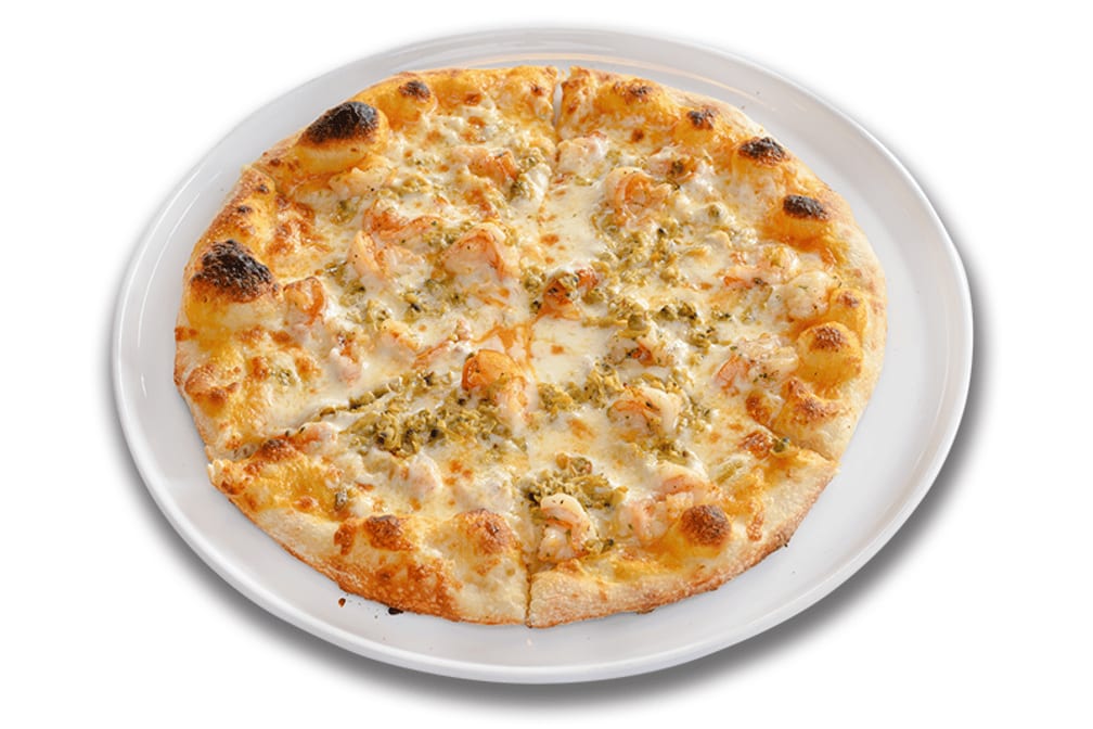 Signature Pescatora Pizza.