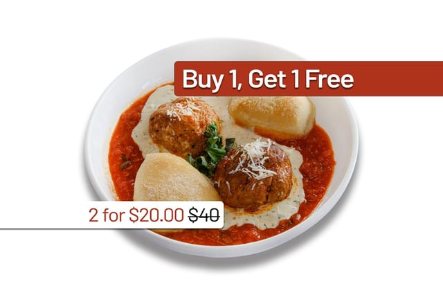 BOGO Meatballs and Ricotta Appetizer