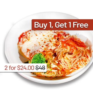 BOGO Petite Chicken Parmigiana - Order One Entree, Receive Two
