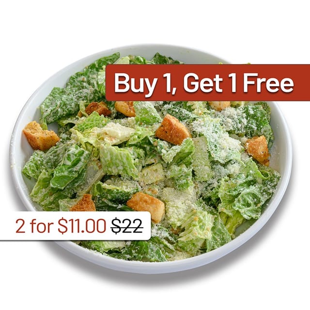 BOGO Petite Traditional Cesar Salad - Order One Entree, Receive Two.