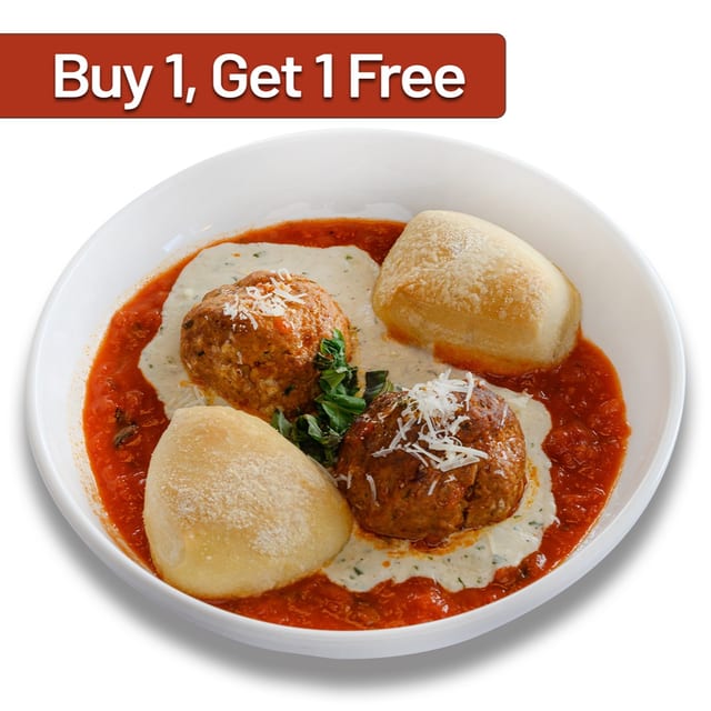 BOGO Meatballs and Ricotta Appetizer.