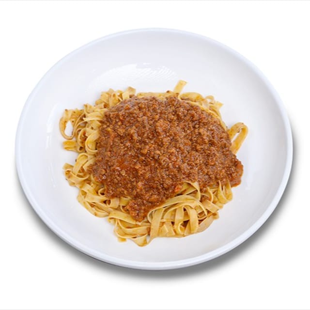 Petite Fettuccine Bolognese Sauce Pasta.