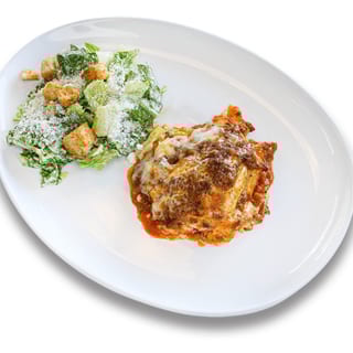 Lasagna and Salad