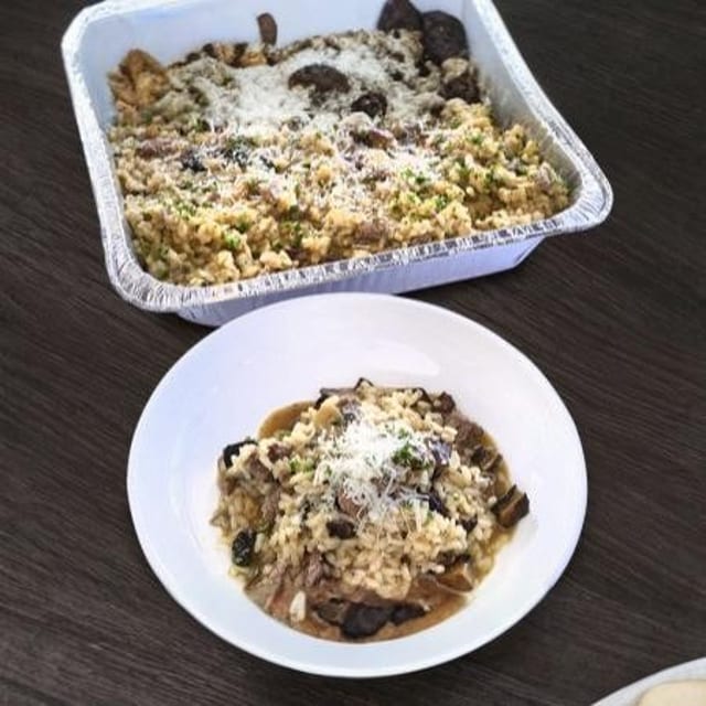 Steak Mushroom Risotto.
