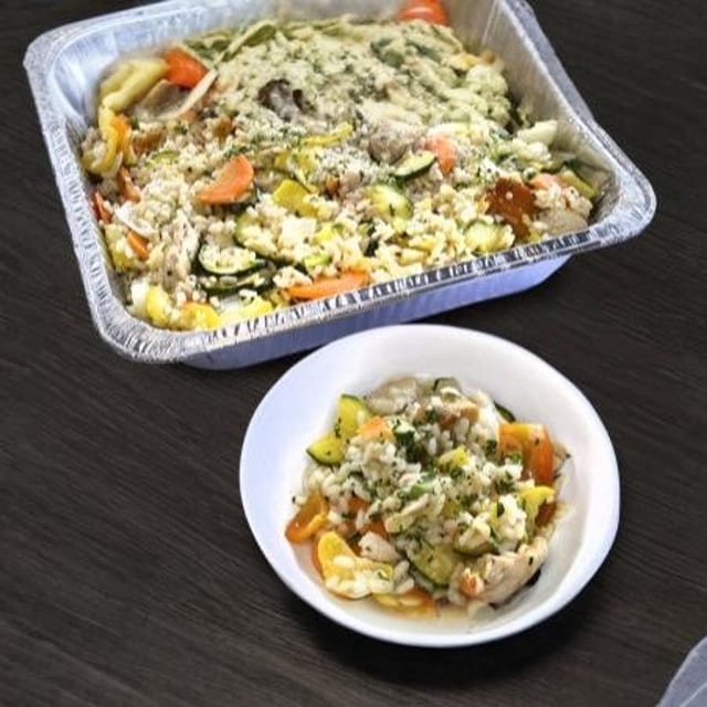 Chicken Primavera Risotto.