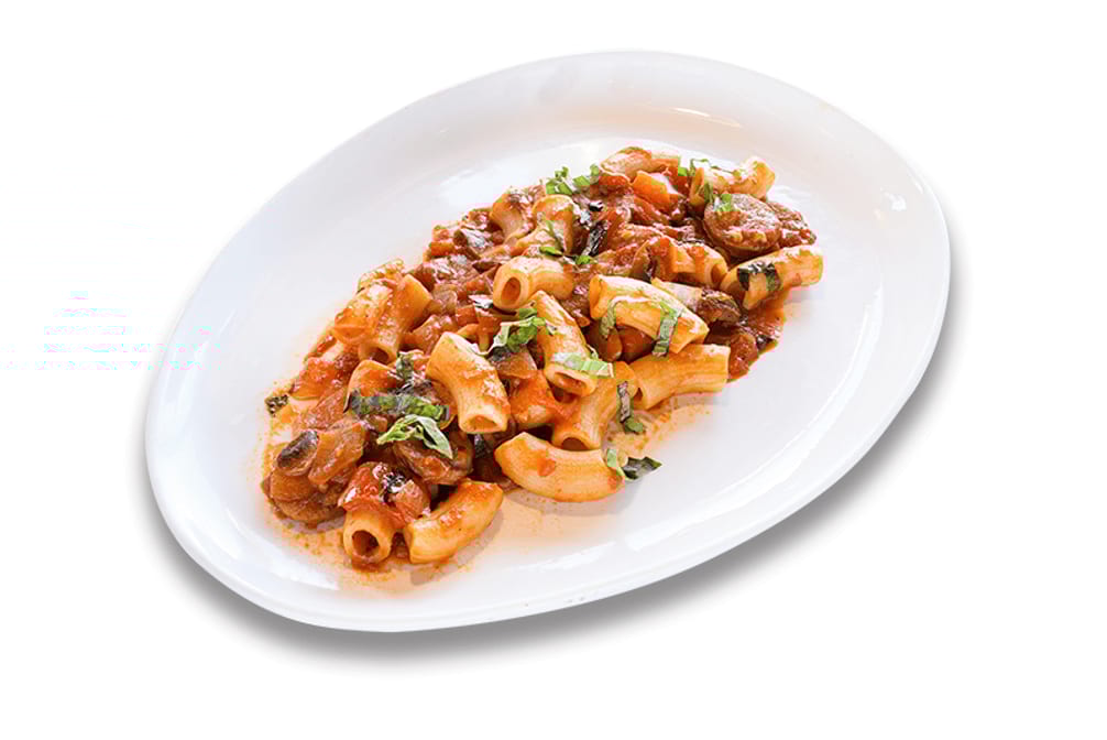 Rigatoni Sausage and Peppers Pasta.