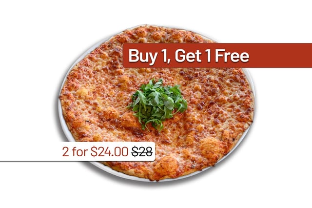 BOGO 18" Family Style Pizza