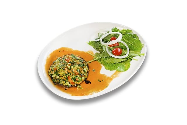 Stuffed Portobello.